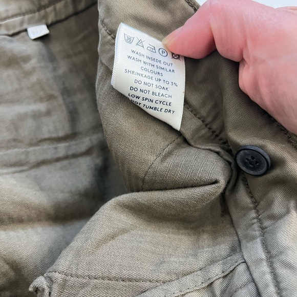 NNO7 No Nationality Marco Classic Chino Pants Greenish Brown Size 32 x 30 - Picture 6 of 13